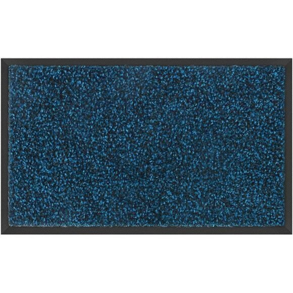 20" x 32", Blue Black, Washable Door Mat, Heavy Duty Non-Slip Entrance Rug - Picture 1 of 6